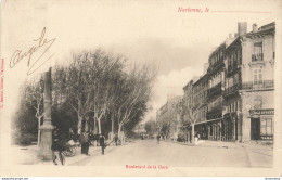 CPA Narbonne,le....-Boulevard De La Gare-Timbre     L2454 - Narbonne