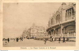 CPA Ostende-La Digue Centrale-Timbre    L1160 - Oostende