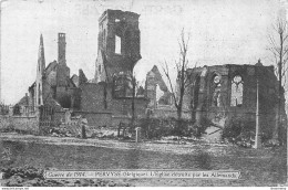 CPA Guerre De 1914-Pervyse-L'église Détruite Par Les Allemands         L2415 - Otros & Sin Clasificación