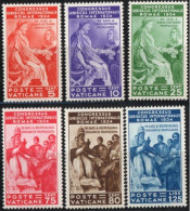 Vatican 1935 International Lawyers' Conference 6 Values MNH - Ungebraucht