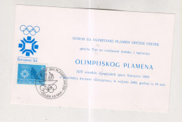 YUGOSLAVIA,1984 OSIJEK OLYMPIC GAMES SARAJEVO Nice Postcard - Brieven En Documenten