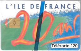 CARTE²°-PUBLIC-F644A-120U-GEMB-04/96-ILE DE FRANCE-V°Pt DN° Sérrée-56005-NSB-TBE - 1996