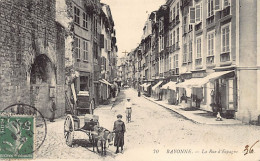 BAYONNE (64) La Rue D'Espagne - Ed. LL 70 - Bayonne