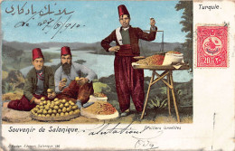 Judaica - GREECE - Salonica - Jewish Fruit Sellers - Publ. G. Bader 196 - Judaika