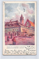 JUDAICA - Poland - KRAKOW - Old Square In The Jewish Quarter - Wolnica Na Kazimierzu - Publ. Salonu Malarzy Polskich  - Judaika
