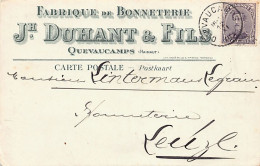 QUEVAUCAMPS (Hainaut) Fabrique De Bonneterie Jh. Duhant & Fils - Other & Unclassified