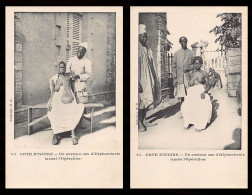 CÔTE D'IVOIRE - Un Curieux Cas D'Elephantiasis - Avant Et Après L'opération - Ed. M. B. 23 & 24 - Costa De Marfil