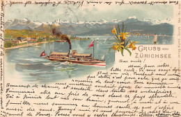 ZÜRICH - Litho - Zürichsee - Verlag Künzli 3208 - Zürich