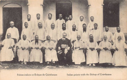India - Indian Priests With The Bishop Of Coimbatore - Publ. Missions Etrangères De Paris  - Indien