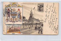 PHILADELPHIA (PA) Embossed Postcard - Independance Hall And Liberty Bell - PRIVATE MAILING CARD - Publ. Raphael Tuck & S - Philadelphia
