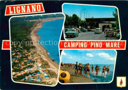 73286065 Lignano Fliegeraufnahme Strand Camping Pino Mare Lignano - Other & Unclassified