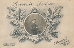 1 Carte-Photo : Portrait - Souvenir Scolaire Par E. Dumesnil-Marguin (1) - Anonymous Persons