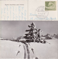 Stoos - Spuren Im Schnee Gegen Drusberg        Ca. 1950 - Autres & Non Classés