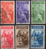 Vatican 1935 International Lawyers' Conference 6 Values Cancelled - Used Stamps