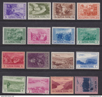 1943 Montenegro, Serto Della Montagna , N° 60/69+A26/31, 16 Valori , MNH** PERFETTI - Andere & Zonder Classificatie