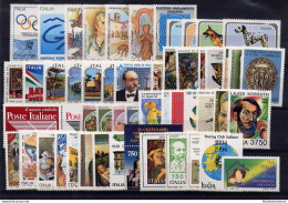 1994 Repubblica Italiana, Francobolli Nuovi, Annata Completa 53 Valori + 1 Foglietto MNH** - Años Completos