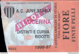 Bl30 Biglietto Calcio Ticket  Juve Stabia - Nocerina 1996-97 - Toegangskaarten