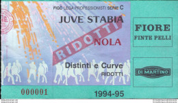 Bl20 Biglietto Calcio Ticket Juve Stabia - Nola 1994-95 - Eintrittskarten