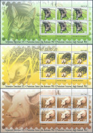 Switzerland-Suisse-HELVETIA,2004 Swiss Animal Protection,Three Mini Sheets With Cancellation From The Day Of Issue,Mint - Autres & Non Classés