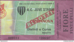 Bl64 Biglietto Calcio Ticket  Juve Stabia  - Giulianova 1996-97 - Toegangskaarten