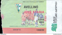 Bl57 Biglietto Calcio Ticket  Avellino - Juve Stabia 1998-99 - Biglietti D'ingresso