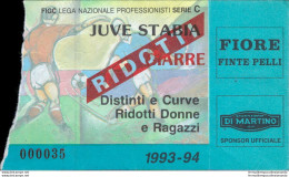 Bl79 Biglietto Calcio Ticket Juve Stabia - Giarre 1993-94 - Tickets D'entrée