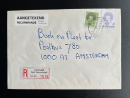 NETHERLANDS 1993 REGISTERED LETTER HAARLEM GED. HERENSINGEL TO AMSTERDAM 20-12-1993 NEDERLAND AANGETEKEND - Cartas & Documentos