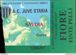 Bl102  Biglietto Calcio Ticket  Juve Stabia - Savoia 1996-97 - Eintrittskarten