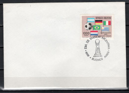 Argentina 1981 Football Soccer Gold Cup Stamp On FDC - Soccer American Cup