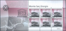 Switzerland-Schweiz-Suisse-HELVETIA, 2024 UNESCO World Heritage,Mini Sheet With Cancellation From The Day Of Issue,Mint - Blocchi & Foglietti