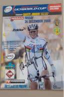 Autographe Hanka Kupfernagel Championne Du Monde Format A5 - Ciclismo