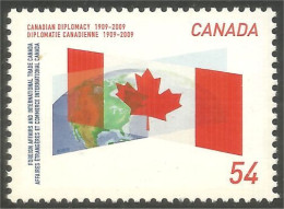 Canada Diplomatie Diplomacy Drapeau Flag Carte Map MNH ** Neuf SC (C23-31a) - Neufs