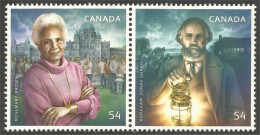 Canada Rosemary Brown Abraham Shadd Se-tenant MNH ** Neuf SC (C23-16a) - Unused Stamps