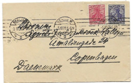 Germany Infla Berlin To Denmark  5.10.1921 - Storia Postale