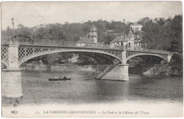 CPA DE LA VARENNE-CHENNEVIÈRES  (VAL DE MARNE)  LE PONT ET LE CHÂTEAU DE L'ÉTAPE - Chennevieres Sur Marne