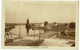 Louhans - La Seille (passage à Niveau, Maison Garde-barrière, Voies Ferrées, Pont Métallique) Circ Sans Date, Sous Env - Louhans