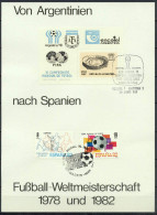 Argentina / Spain 1982 Football Soccer World Cup Commemorative Print - 1982 – Spain