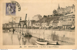 CPA Granville-le Port Et Quai D'Orléans-213-Timbre       L2370 - Granville