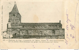 CPA Environs Le Puy-L'ensemble De L'église Romane De Saint Jean Lachalm-137-Timbre       L2371 - Le Puy En Velay