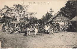 CPA Côte D'Ivoire-Ta Tam Agni-Timbre      L2427 - Elfenbeinküste