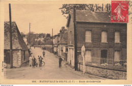 CPA Manneville La Goupil-route De Goderville-2560-Timbre-RARE      L2430 - Autres & Non Classés