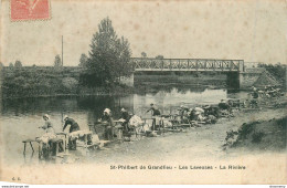 CPA St-Saint Philbert De Grandlieu-Les Laveuses-La Rivière-Timbre     L1934 - Saint-Philbert-de-Grand-Lieu