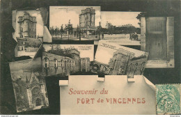 CPA Souvenir Du Fort De Vincennes-Multivues-Timbre    L1973 - Vincennes