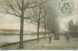 CPA Boulogne Sur Seine-Quai De Boulogne Vers Le Pont De Sèvres-Timbre     L1972 - Boulogne Billancourt