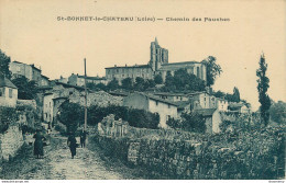 CPA Saint Bonnet Le Château-Chemin Des Fauches    L1286 - Sonstige & Ohne Zuordnung