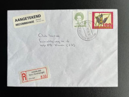 NETHERLANDS 1996 REGISTERED LETTER HAARLEM GED. HERENSINGEL TO VIANEN 26-03-1996 NEDERLAND AANGETEKEND - Cartas & Documentos