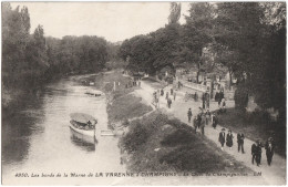 CPA LES BORDS DE LA MARNE DE LA VARENNE À CHAMPIGNY  (VAL DE MARNE)  LE QUAI DE CHAMPIGNOLLES - Andere & Zonder Classificatie