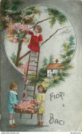 CPA Illustration-Fiori E Baci-Timbre      L1985 - 1900-1949