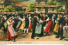 CPA Gruss Aus Dem Elsass     L1433 - Alsace