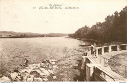 CPA En Morvan-Lac Des Settons-Les Rochers-Timbre     L1437 - Autres & Non Classés